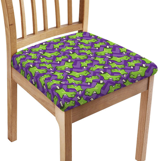 Zombie Foot Pattern Print Chair Cushion Cover