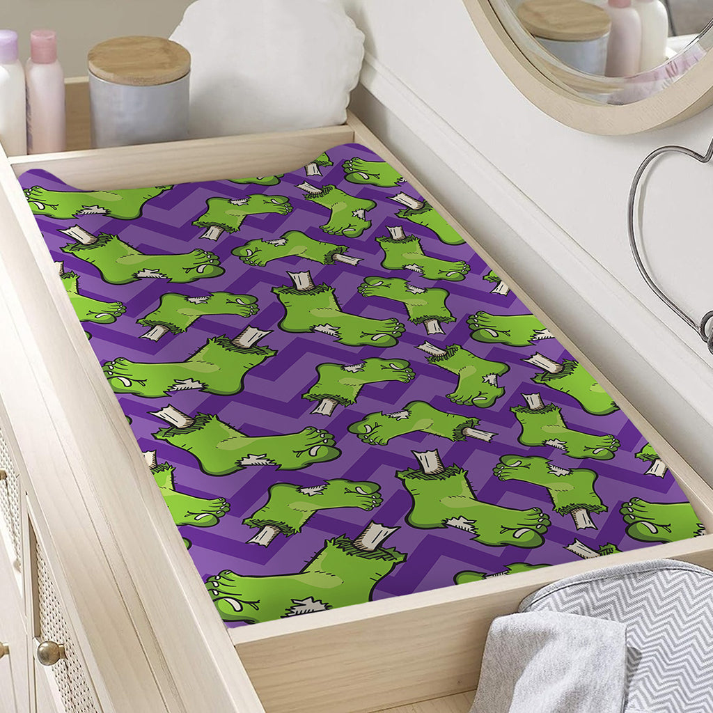Zombie Foot Pattern Print Changing Pad Cover