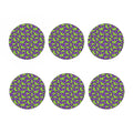 Zombie Foot Pattern Print Coaster Set