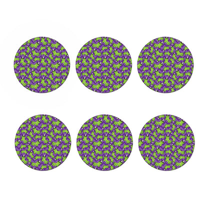 Zombie Foot Pattern Print Coaster Set