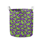 Zombie Foot Pattern Print Collapsible Laundry Basket