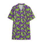 Zombie Foot Pattern Print Cotton Hawaiian Shirt