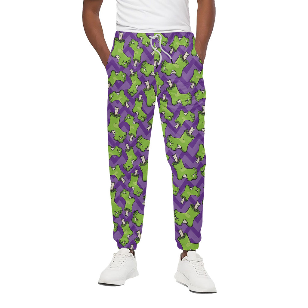 Zombie Foot Pattern Print Cotton Pants