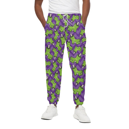 Zombie Foot Pattern Print Cotton Pants