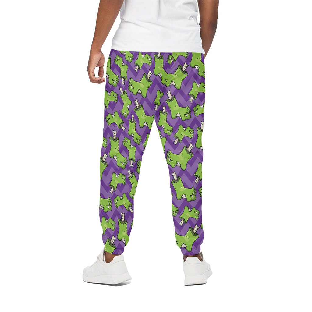 Zombie Foot Pattern Print Cotton Pants