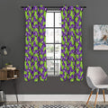 Zombie Foot Pattern Print Grommet Curtain Panels