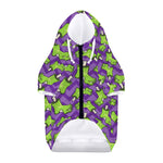 Zombie Foot Pattern Print Dog Zip Up Hoodie