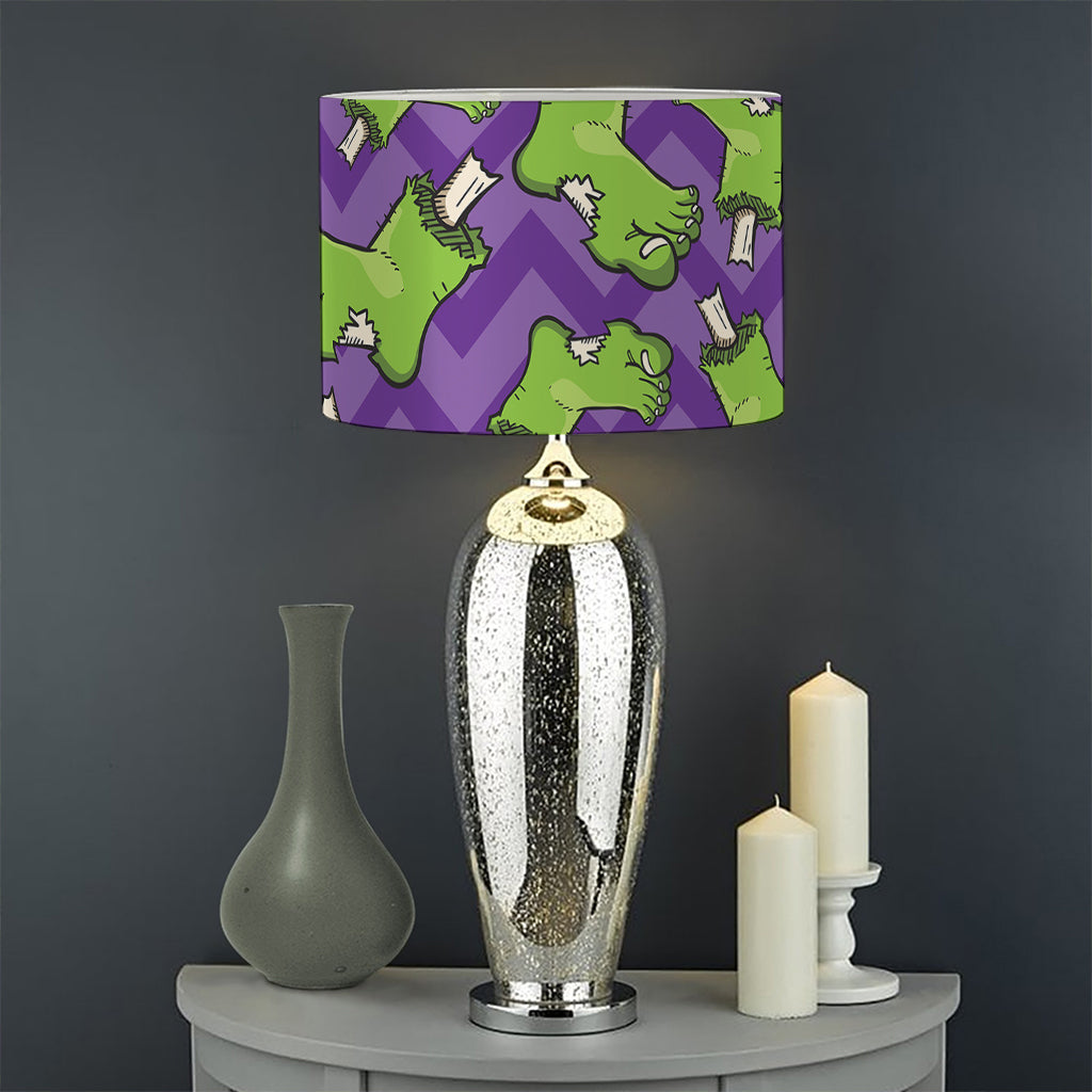 Zombie Foot Pattern Print Drum Lamp Shade