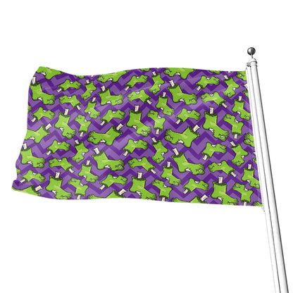 Zombie Foot Pattern Print Flag