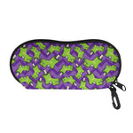 Zombie Foot Pattern Print Glasses Case