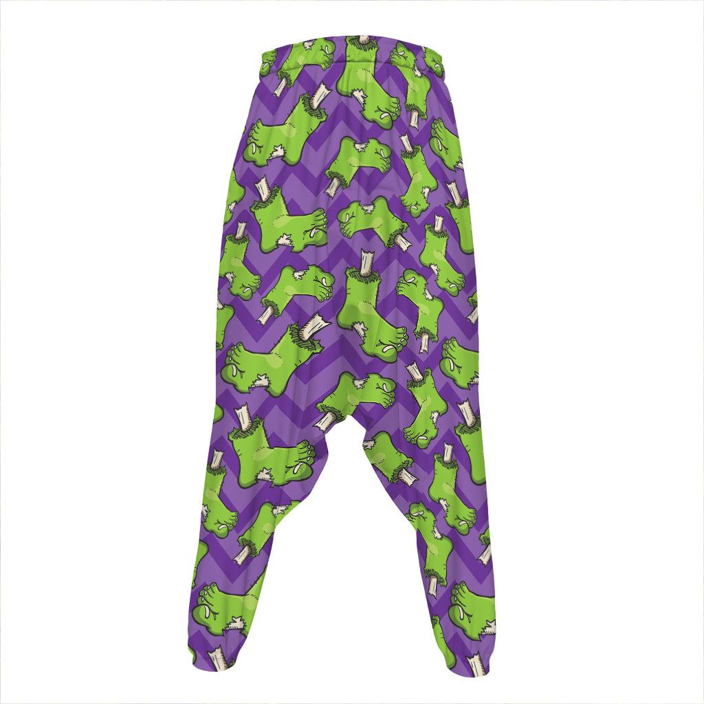 Zombie Foot Pattern Print Hammer Pants