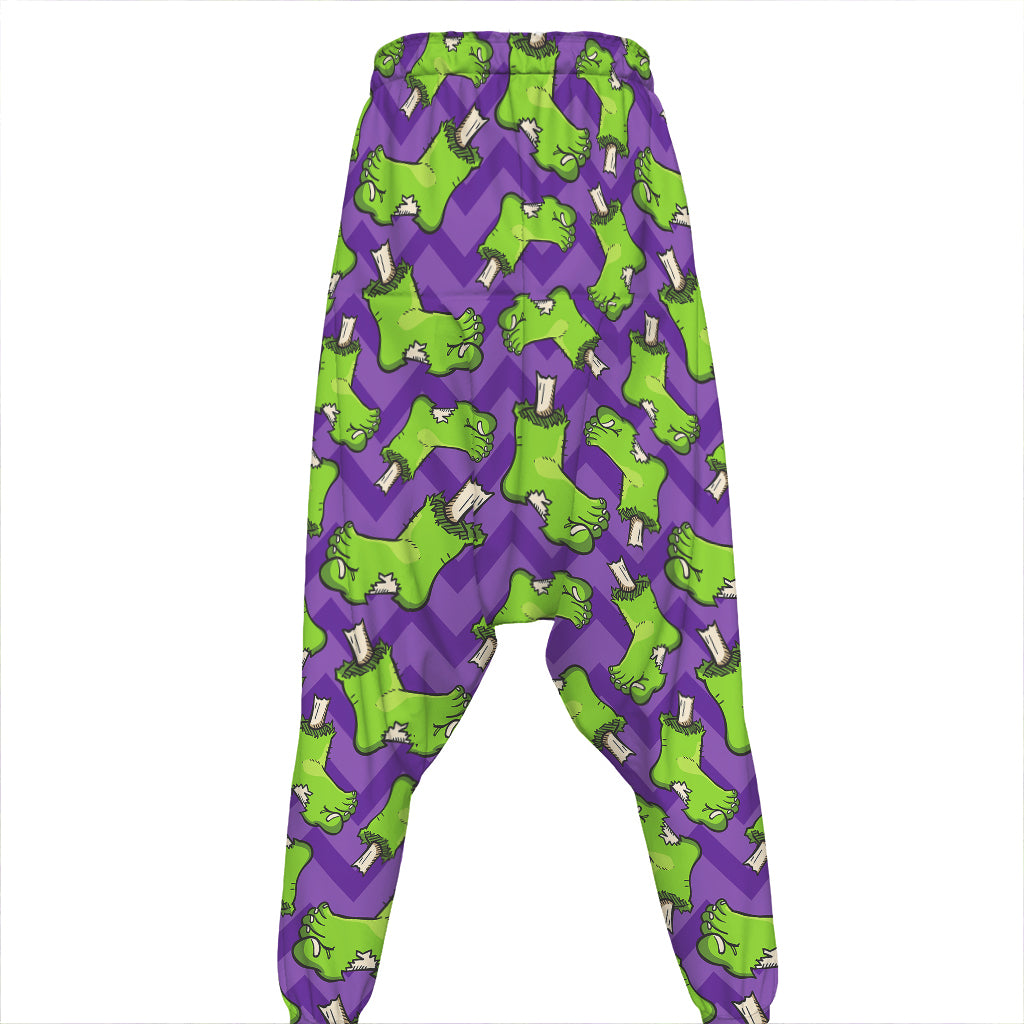 Zombie Foot Pattern Print Hammer Pants