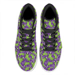Zombie Foot Pattern Print High Top Leather Sneakers