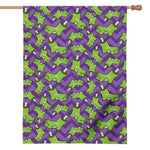 Zombie Foot Pattern Print House Flag
