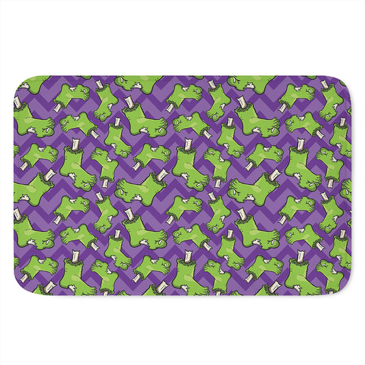 Zombie Foot Pattern Print Indoor Door Mat