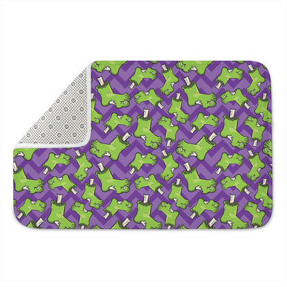 Zombie Foot Pattern Print Indoor Door Mat