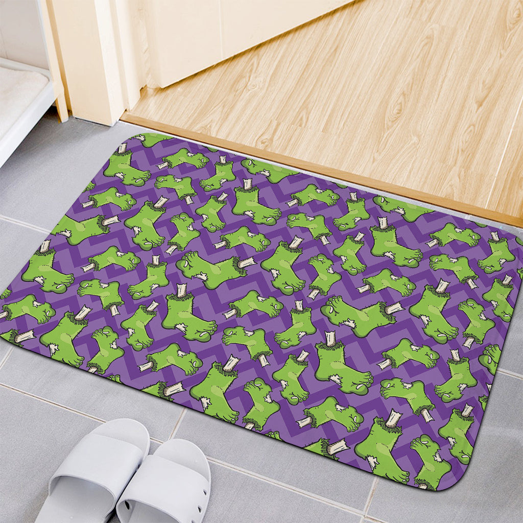 Zombie Foot Pattern Print Indoor Door Mat