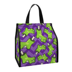 Zombie Foot Pattern Print Insulated Lunch Tote