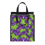 Zombie Foot Pattern Print Insulated Lunch Tote