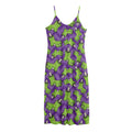 Zombie Foot Pattern Print Jersey Midi Cami Dress