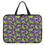 Zombie Foot Pattern Print Laptop Sleeve With Handle