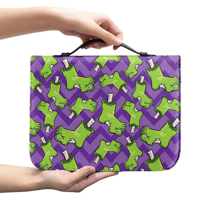 Zombie Foot Pattern Print Leather Bible Cover
