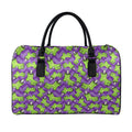 Zombie Foot Pattern Print Leather Duffel Bag