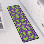 Zombie Foot Pattern Print Long Kitchen Mat