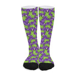 Zombie Foot Pattern Print Long Socks