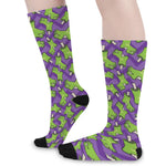 Zombie Foot Pattern Print Long Socks