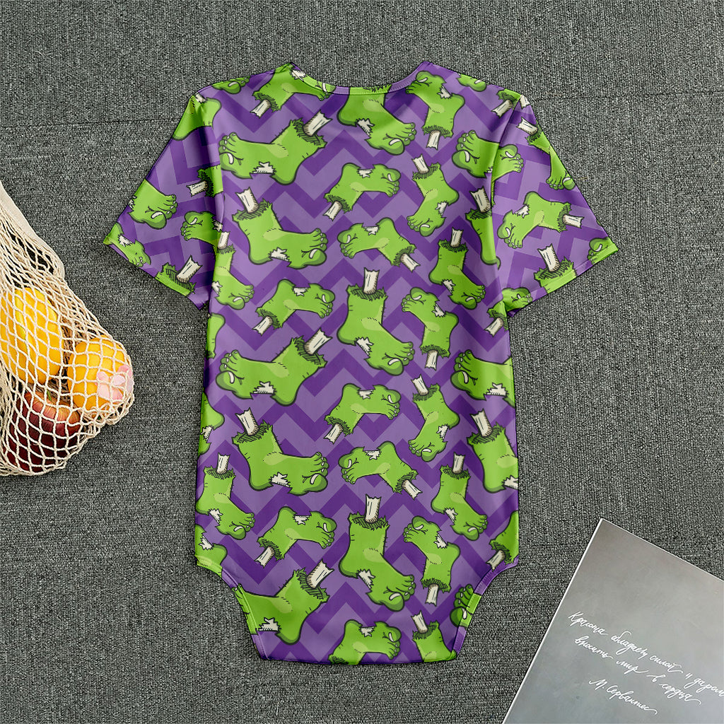 Zombie Foot Pattern Print Men's Bodysuit