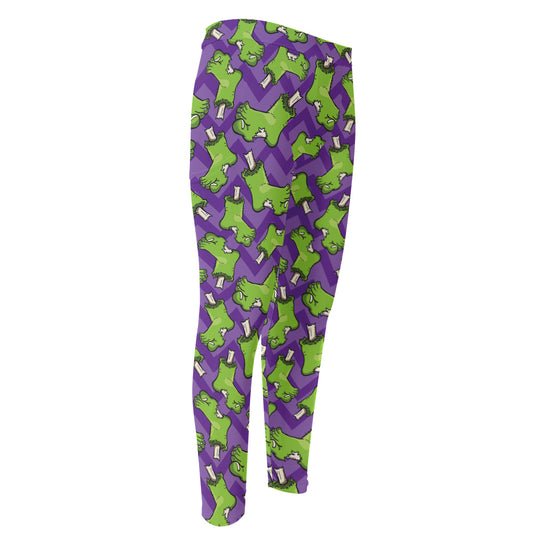 Zombie Foot Pattern Print Men's Compression Pants