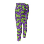 Zombie Foot Pattern Print Men's Compression Pants