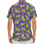 Zombie Foot Pattern Print Men's Deep V-Neck Shirt