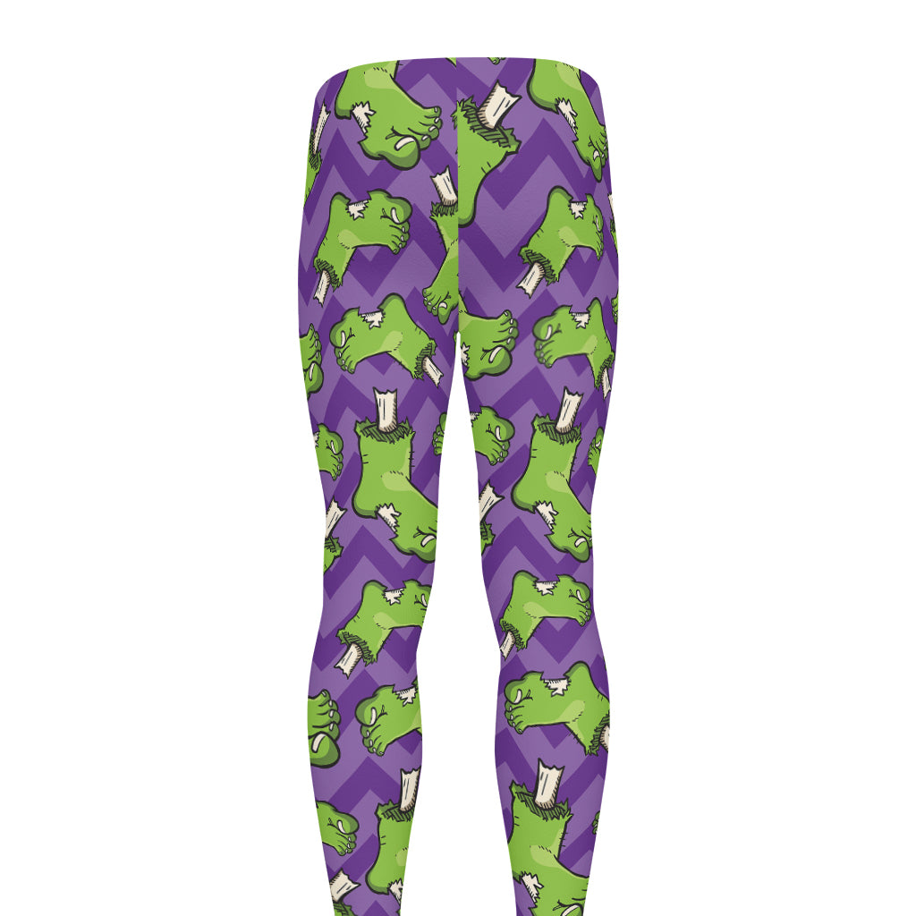 Zombie Foot Pattern Print Men's leggings