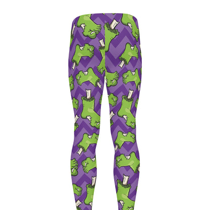 Zombie Foot Pattern Print Men's leggings