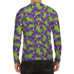 Zombie Foot Pattern Print Men's Long Sleeve Rash Guard