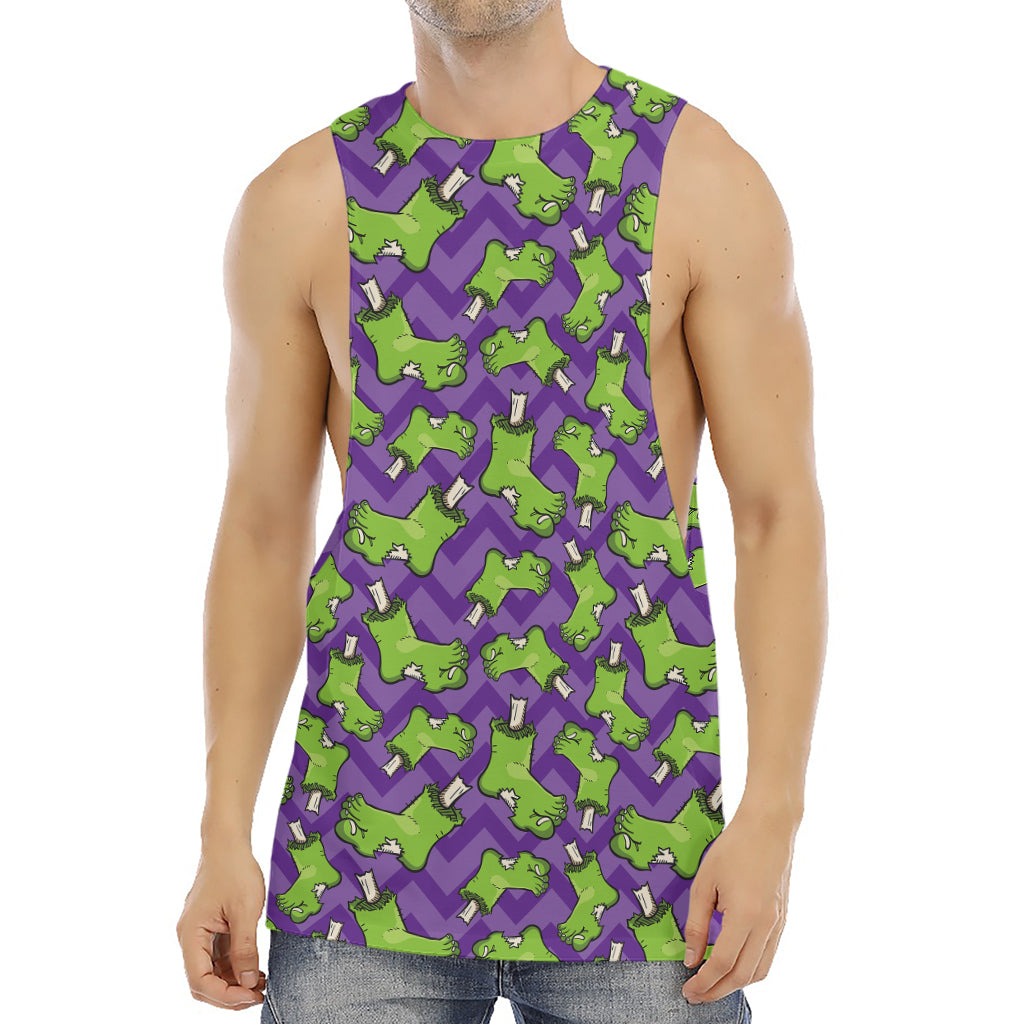Zombie Foot Pattern Print Men's Muscle Tank Top
