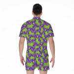 Zombie Foot Pattern Print Men's Rompers