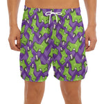 Zombie Foot Pattern Print Men's Split Running Shorts