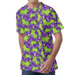 Zombie Foot Pattern Print Men's Velvet T-Shirt