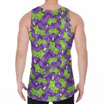 Zombie Foot Pattern Print Men's Velvet Tank Top