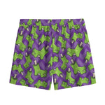 Zombie Foot Pattern Print Mesh Shorts
