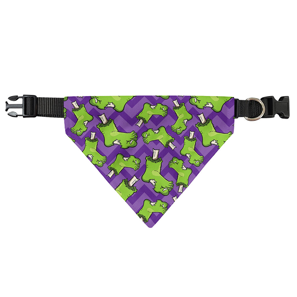 Zombie Foot Pattern Print Over The Collar Dog Bandana