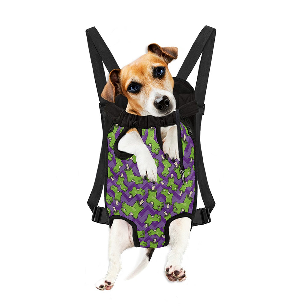 Zombie Foot Pattern Print Pet Carrier Backpack