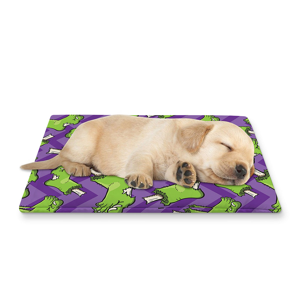 Zombie Foot Pattern Print Pet Cooling Mat Cover