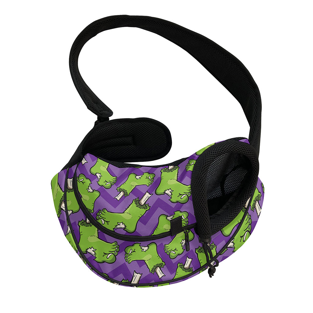 Zombie Foot Pattern Print Pet Sling Carrier