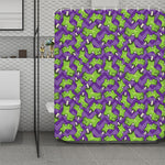 Zombie Foot Pattern Print Polyester Shower Curtain