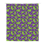 Zombie Foot Pattern Print Polyester Shower Curtain