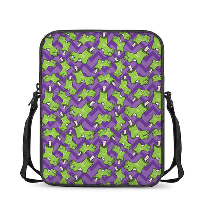 Zombie Foot Pattern Print Rectangular Crossbody Bag